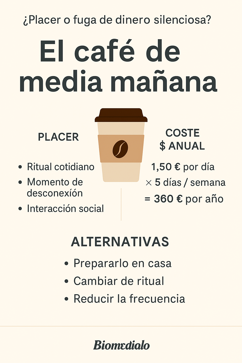 ¿Vale la pena el café diario? Descubre su impacto real en tu bolsillo