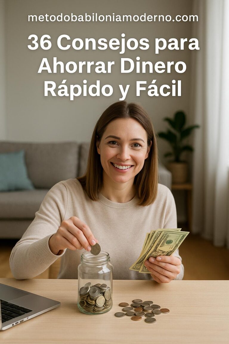 36 Consejos para Ahorrar Dinero Rápido y Fácil