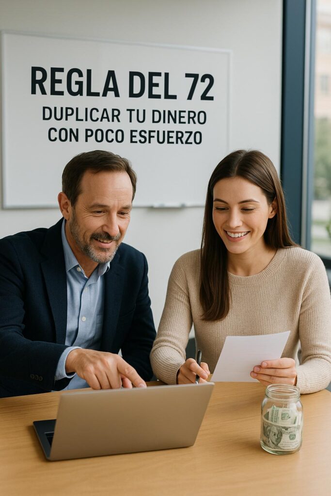 Regla del 72, duplicar dinero, educación financiera,
