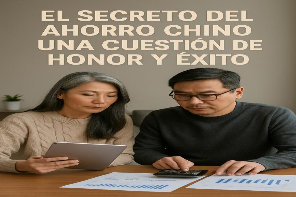 Fotografía profesional de una pareja asiática utilizando una tablet mientras planifican sus finanzas personales con enfoque en ahorro y éxito financiero.