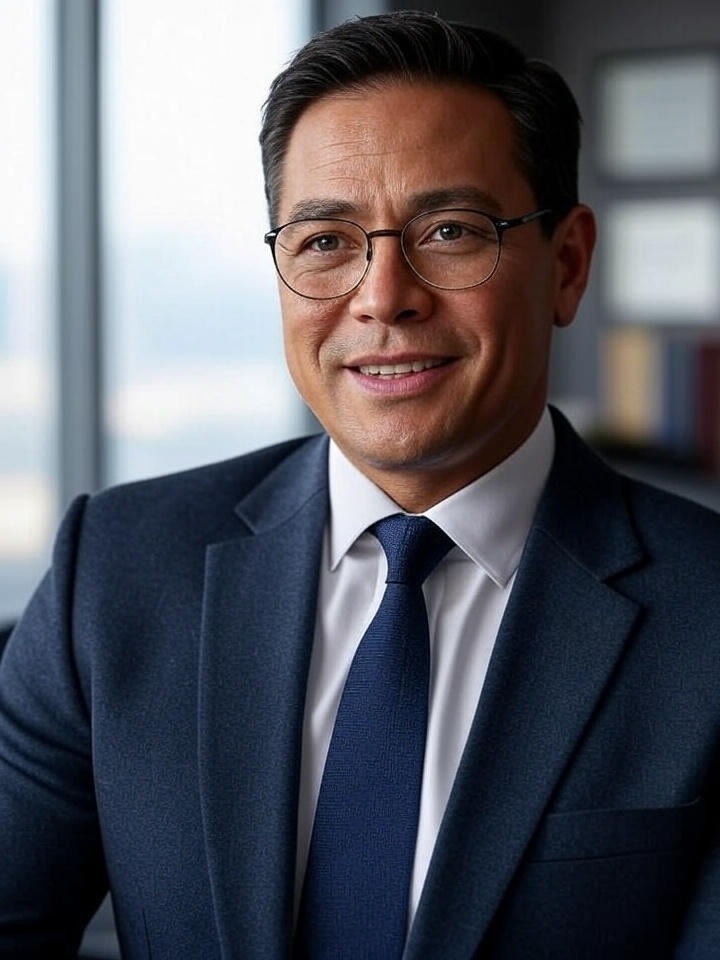 Persona con traje sonriente por que sabe cómo hacer crecer tu dinero