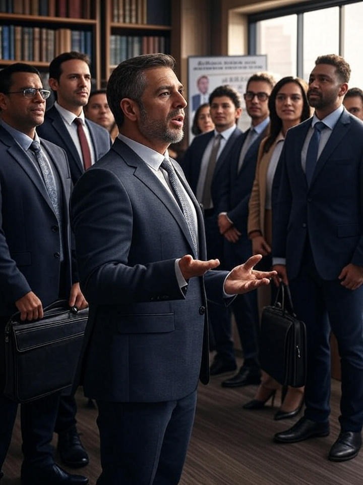 Un grupo de personas en un seminario financiero para aprender cómo hacer crecer el dinero