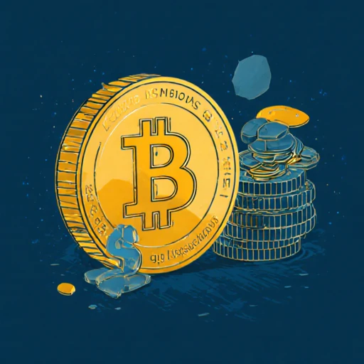 Una imagen de bitcoin, para usarlo como colateral para poder pedir un préstamo de criptomonedas