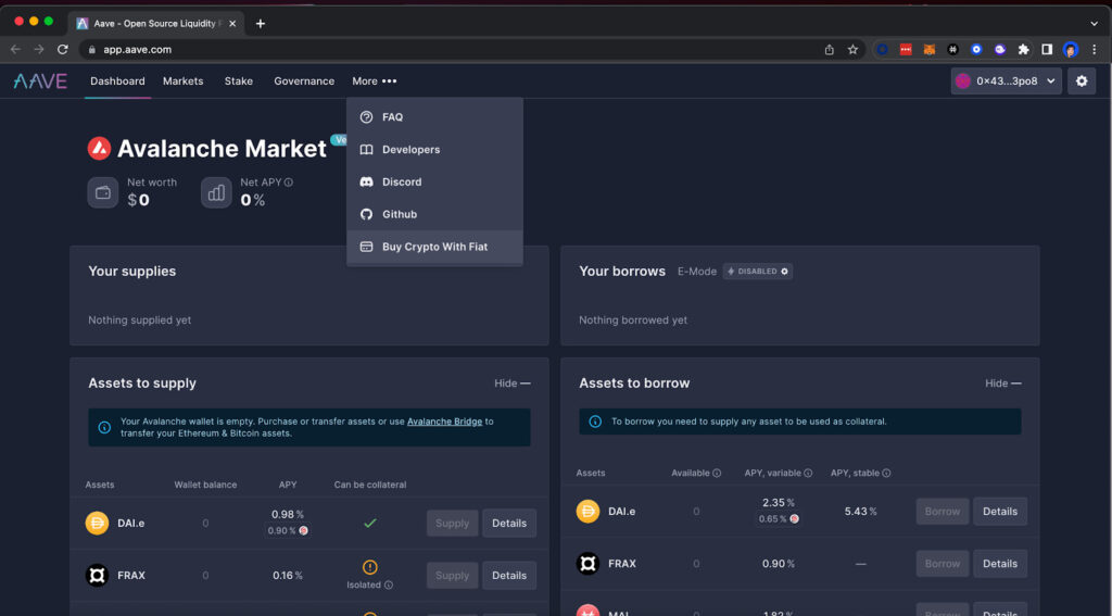 Diagrama ilustrativo del lending en AAVE para generar rendimientos.