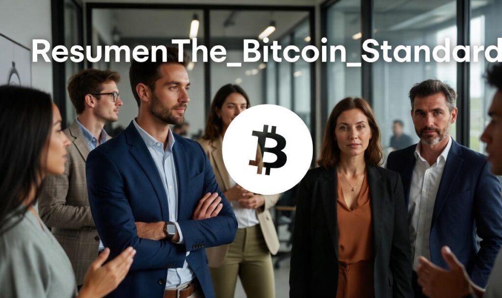 Infografía sobre el resumen de The Bitcoin Standard en criptomonedas