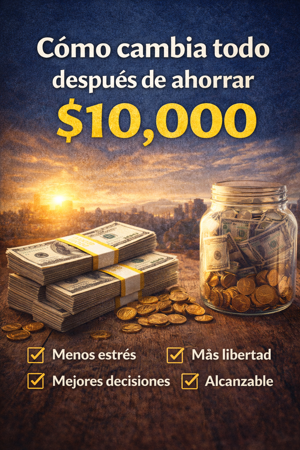Cómo cambia todo después de ahorrar $10.000