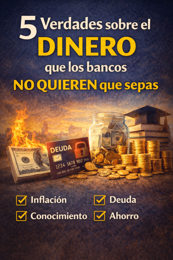 5 verdades sobre el dinero que los bancos no quieren que sepas, conceptos de finanzas personales, ahorro, deuda e inversión