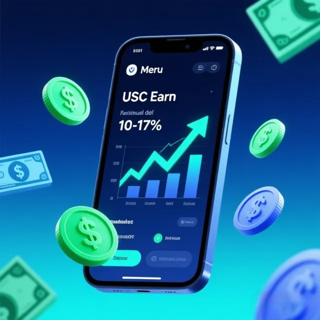 Cómo obtener alta rentabilidad anual 10-17% en Meru con Stablecoin USDC