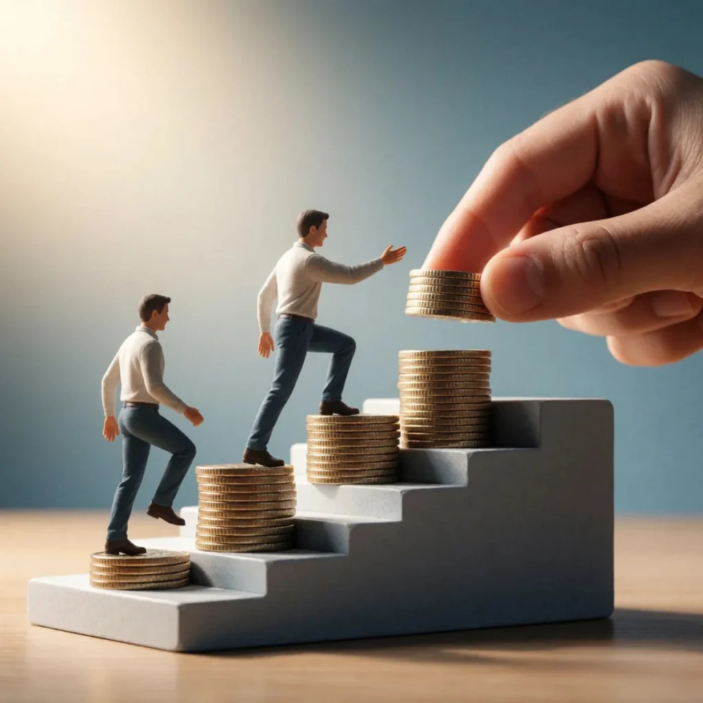 Construcción de riqueza mediante ahorro e inversión a largo plazo