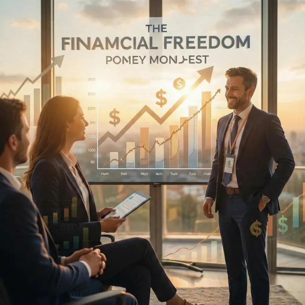 Representación de libertad financiera gracias al cambio de mentalidad sobre el dinero