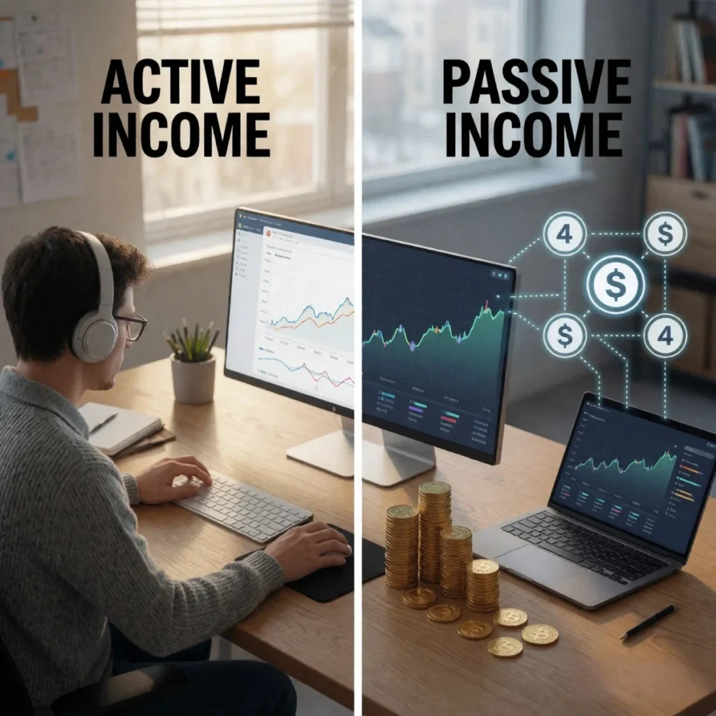 Diferencia entre ingresos activos e ingresos pasivos