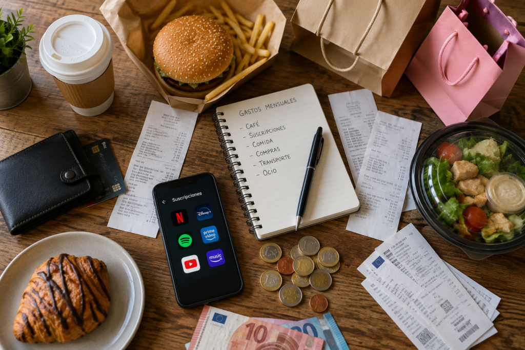 Café, compras, suscripciones y otros pequeños gastos que reducen la capacidad de ahorro.