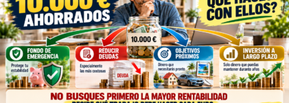 Qué hacer con tus primeros 10.000 euros ahorrados para seguir creciendo
