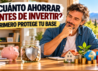 Persona calculando cuánto dinero mantener como fondo de emergencia antes de destinar parte de sus ahorros a inversión.