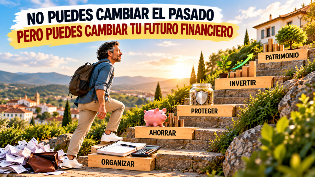 Camino desde organizar mejor el dinero y ahorrar hasta crear protección financiera, invertir y construir patrimonio.